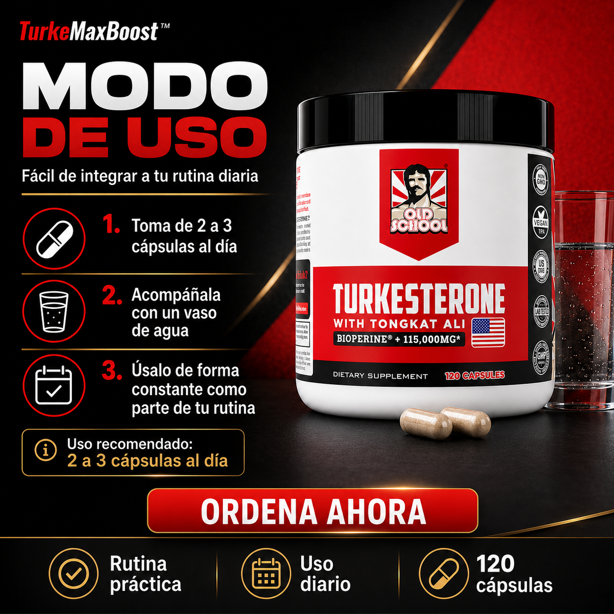 TurkeMaxBoost™ | 120 Capsulas