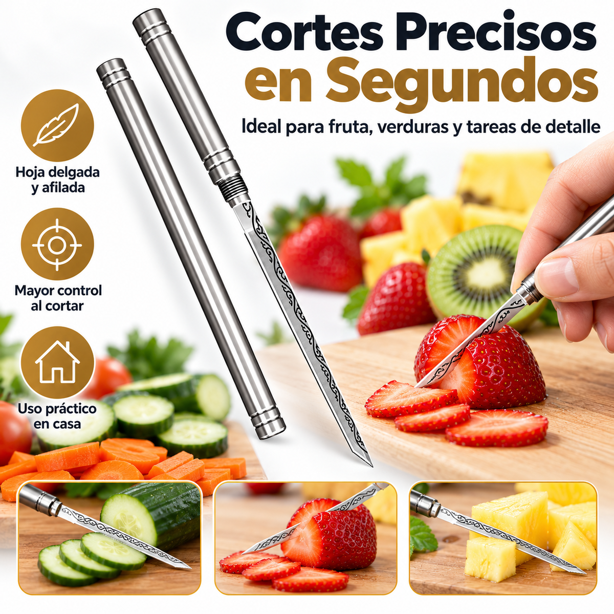 Cuchillo SlimSteel™ | Precisión Compacta Siempre a la Mano
