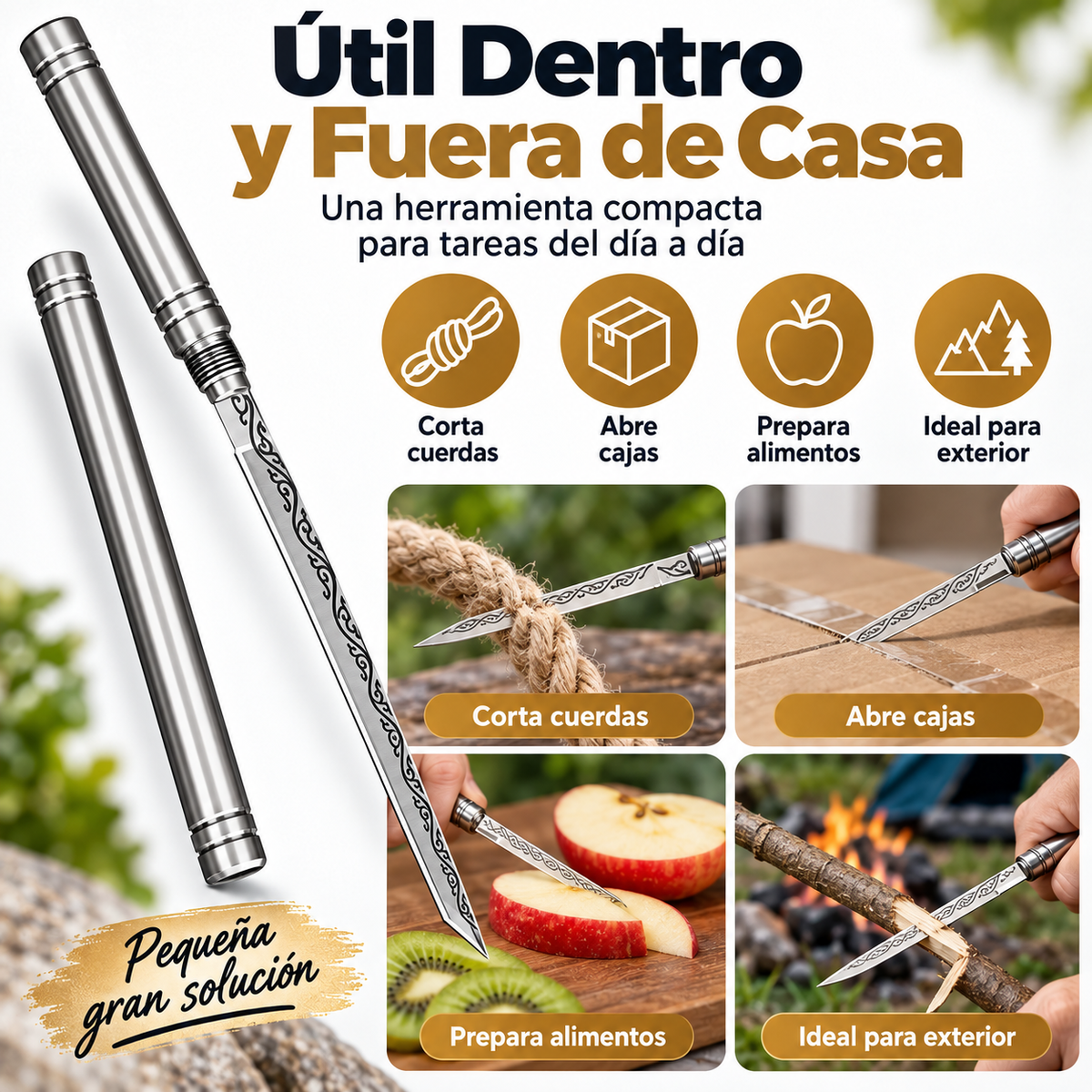 Cuchillo SlimSteel™ | Precisión Compacta Siempre a la Mano