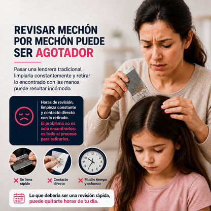 Lice Clean Pro | Peine Eléctrico Anti piojos con Aspiración