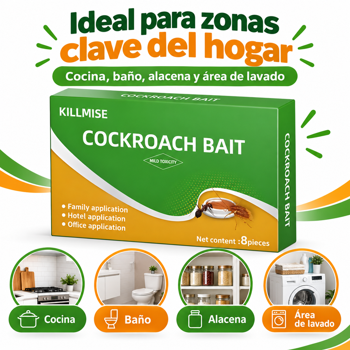 Cebo Anticucarachas y Hormigas | Protección Práctica Para Tu Hogar