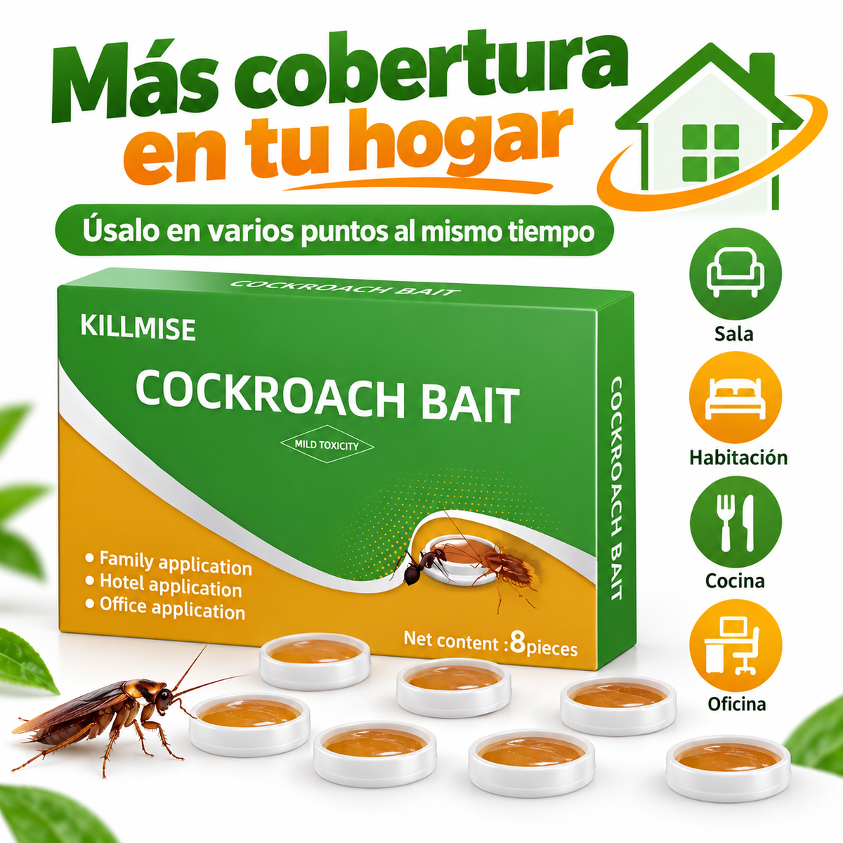 Cebo Anticucarachas y Hormigas | Protección Práctica Para Tu Hogar