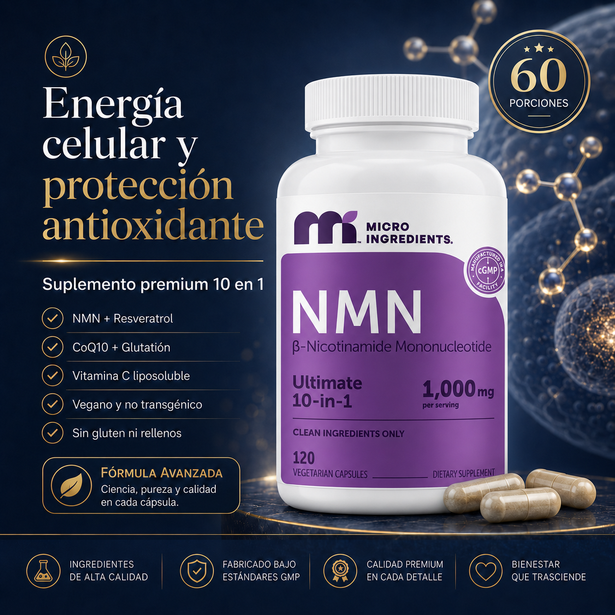 NADÉLITE™ NMN Longevity Complex