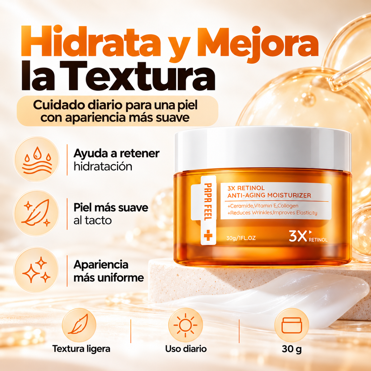 Papa Feel 3X Retinol | Piel Más Lisa y Radiante