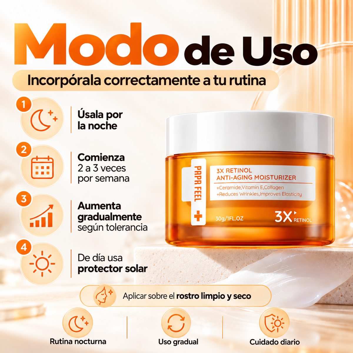 Papa Feel 3X Retinol | Piel Más Lisa y Radiante