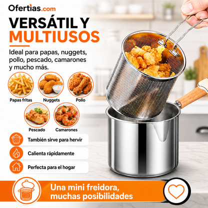 Mini Freidora 1.5L | Fríe Tus Antojos Sin Desperdiciar Aceite