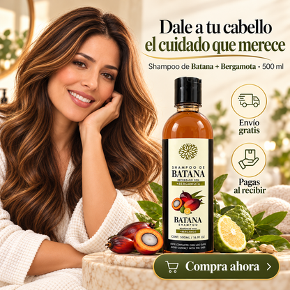 Shampoo de Batana + Bergamota | Cabello Suave y Sin Frizz